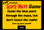 The Original Scary Maze Game - Guide the blue point through the maze, but don't touch the walls!