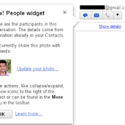Gmail Introduced the People Widget – New!