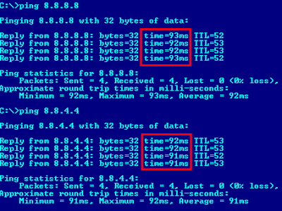 Google dns servers