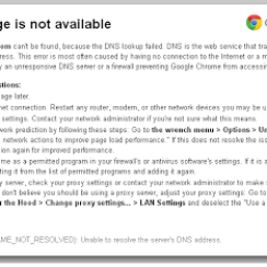 Troubleshooting Tips for This Webpage in Not Available Error Message in Chrome