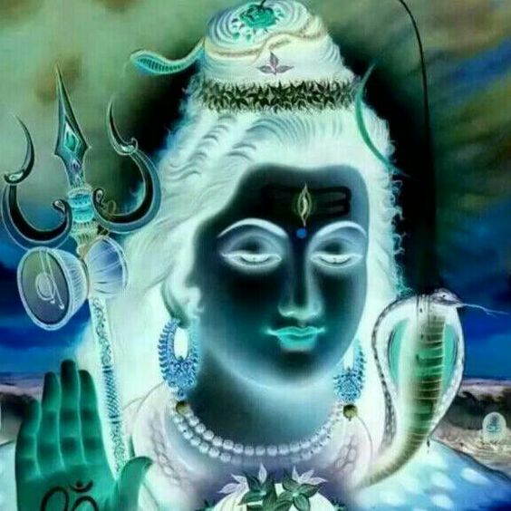 Lord Shiva (Negative Image) Optical Illusion
