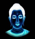 The Buddha (negative image) optical illusion