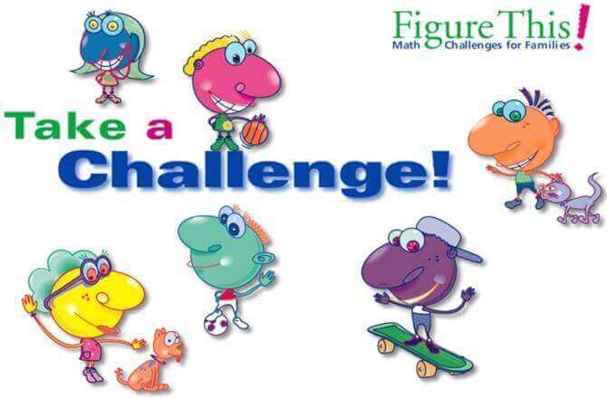 Figure This provides Math Challenges for Families. Take a Challenge!