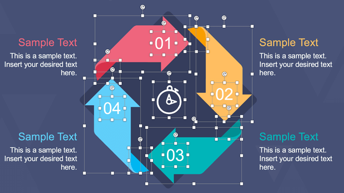 Colorful Infographic Slides for PowerPoint - 100% Editable PowerPoint Templates