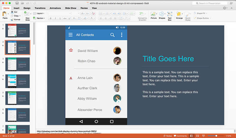 Android App Prototyping using Material UI PowerPoint ...
