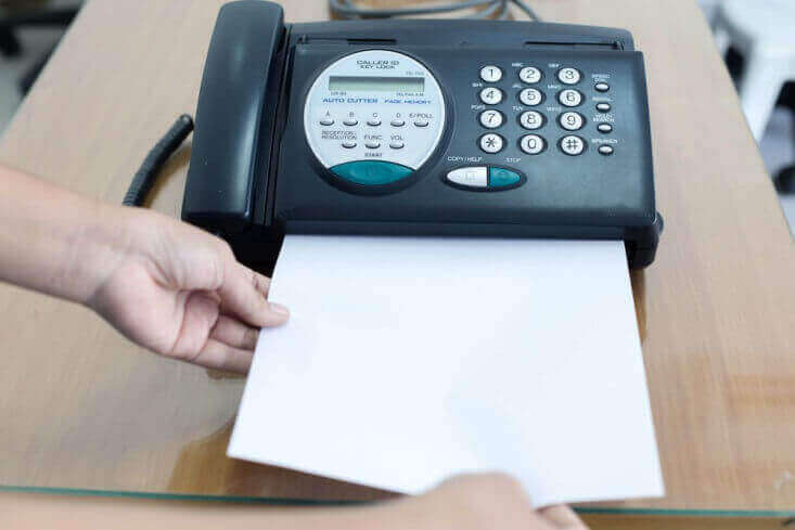 Illustration of a Fax Machine