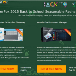 WonderFox Back to School Giveaway – Video Converter Software and Document Manager as Free Gift