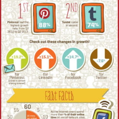 Top Social Media Networks and Internet Users Infographic