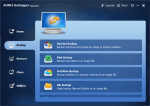 Backup Options in AOMEI Backupper Standard - System Backup, Disk Backup, Partition Backup, File Backup