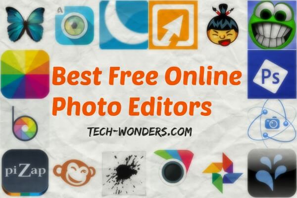 Edit Photos Online with Best Free Online Photo Editors - Photoshop Express, Pixlr Editor, Pixlr Express, Google+ Photos Editor, Splashup, BeFunky, Aviary, Psykopaint, Sumo Paint, Fotoflexer, PicFull, PiZap, Fotor, LunaPic, and PicMonkey.