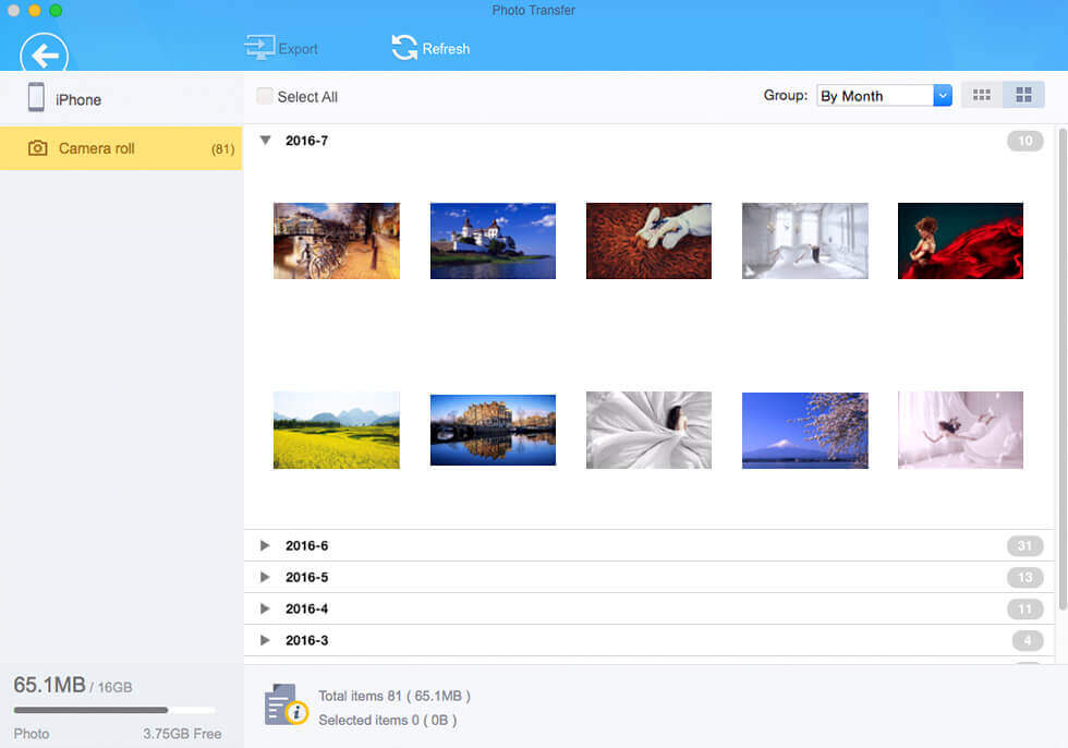 MacX MediaTrans Photo Transfer from iPhone to Mac