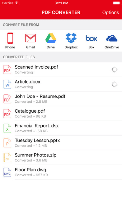 how to view file types in documents app foe ios