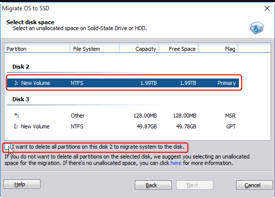 Migrate OS to SSD or HDD