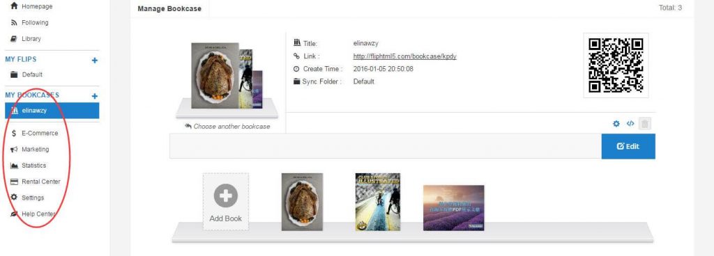 FlipHTML5 Flipbooks - Manage Bookcase