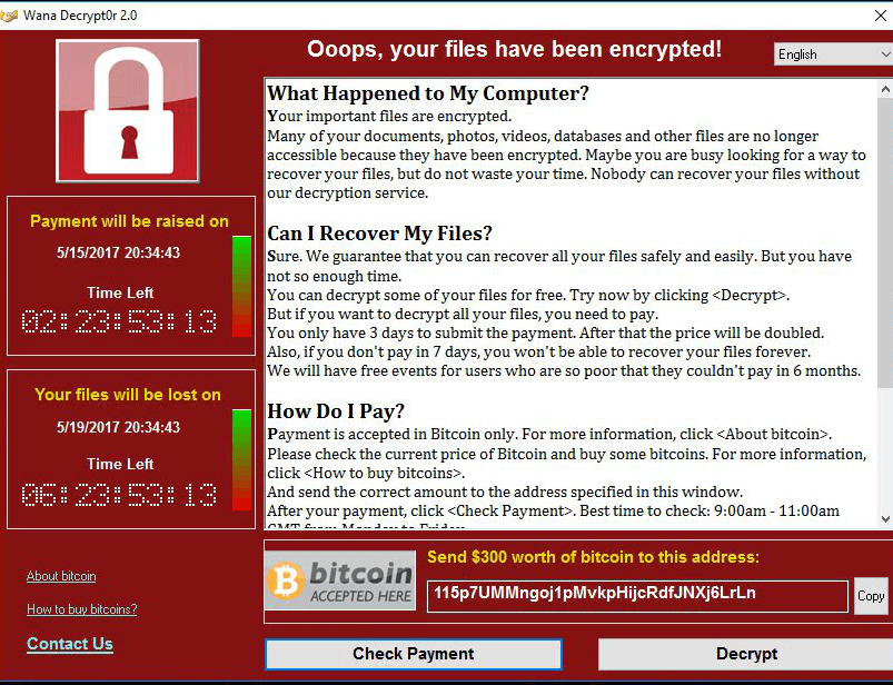 WannaCry Ransomware Attack