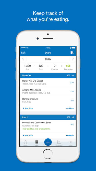 Calorie Counter & Diet Tracker by MyFitnessPal - Health & Fitness App - iPhone Screenshot