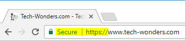 Tech-Wonders.com Secure HTTPS Connection