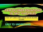 Methods of Solving a Pair of Linear Equations in Two Variables Useful for 10th CBSE and Other State Board Exams. Easy to Understand Maths Tricks by Snehlatha Sharma