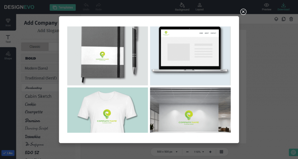 Easy to Create Professional Logos Online with DesignEvo Logo Maker