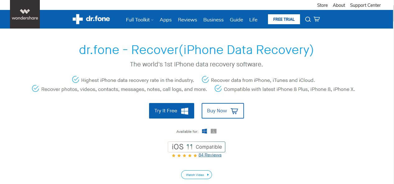 dr.fone - Recover (iPhone Data Recovery Software)
