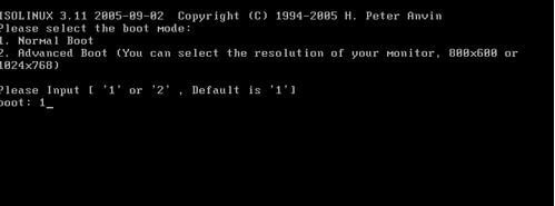 Normal Boot mode