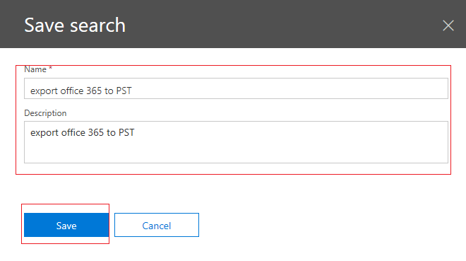 Save search