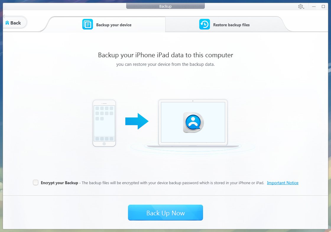 Backup iPhone Data with DearMob iPhone Manager