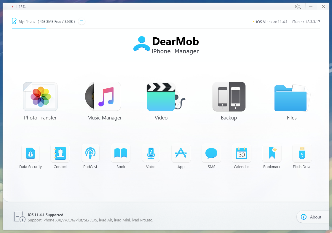 DearMob iPhone Manager Overview. An easy iOS manager to transfer your iPhone data with encryption method.