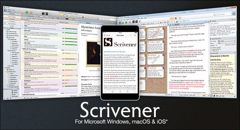 6 Best Writing Apps That Will Make You a Better Writer: Scrivener is the go-to app for writers of all kinds