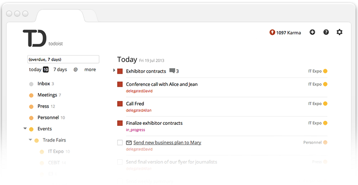 Todoist – The Best To Do List App.  Ranked by The Verge as the world's best to do list app. Free on iOS, Android, macOS, Windows, & more. 