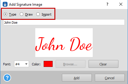Type Electronic Signature - Able2Extract Professional 14