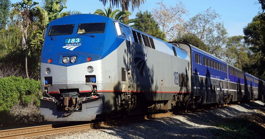 Amtrak trains