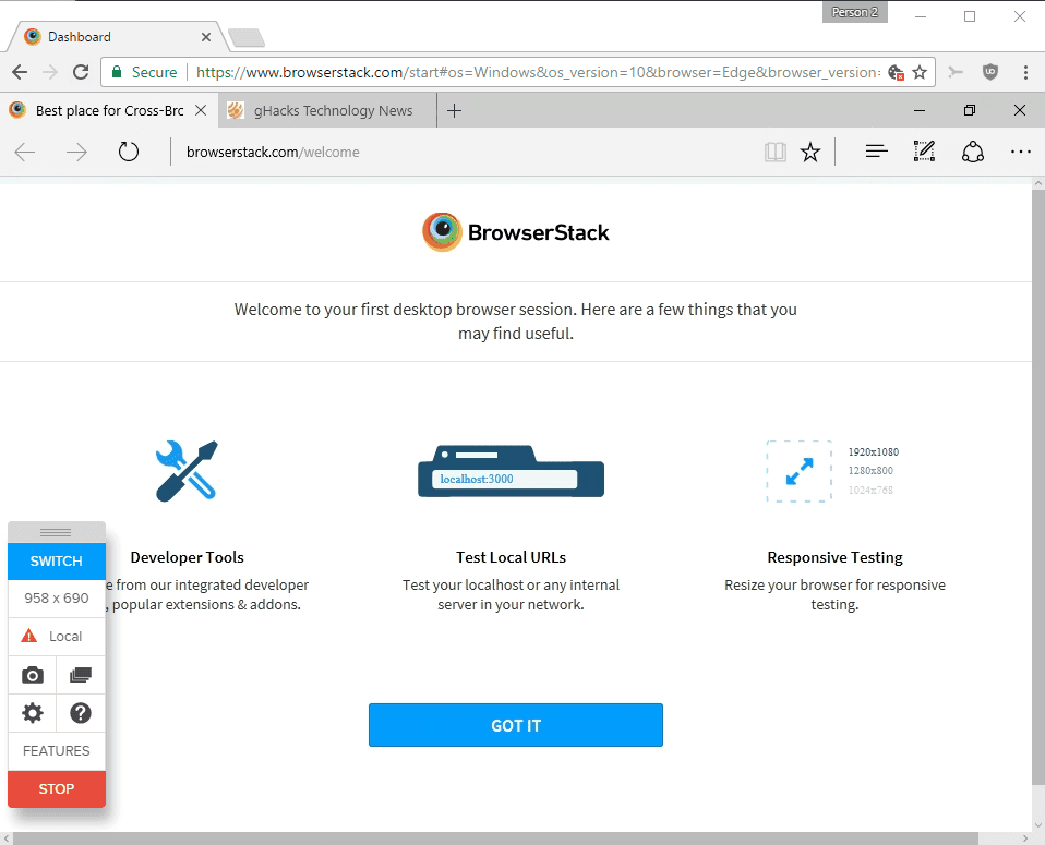 BrowserStack - Mobile App and Browser Testing Platform