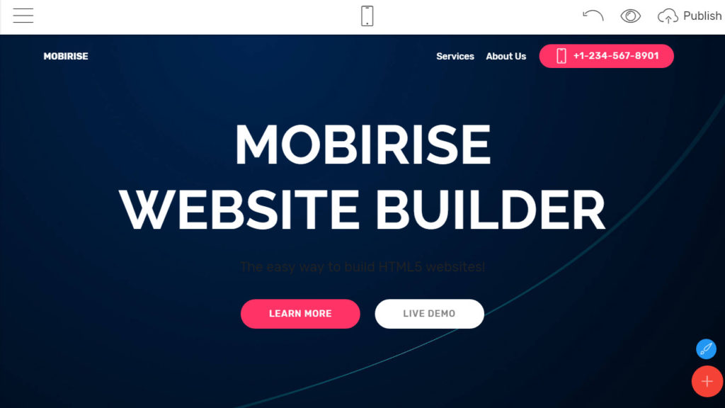 Mobirise Website Builder. Free Website Builder Software