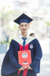 Man In Toga Holding Diploma. Popular Disciplines to Study