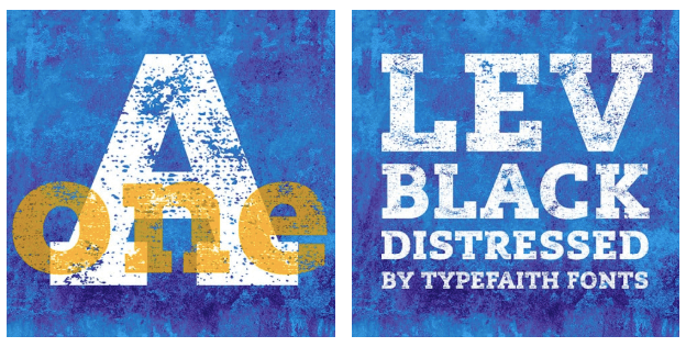 Lev Distressed Font By TypeFaith Fonts.