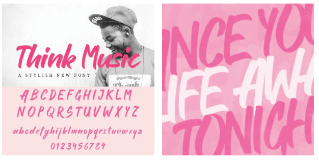 Think Music - A Stylish New Font.