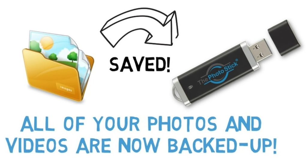 ThePhotoStick, PhotoStick, Photo Backup Stick, Photo Stick, Instantly Backup ALL Your Photos & Videos In ONE Click!