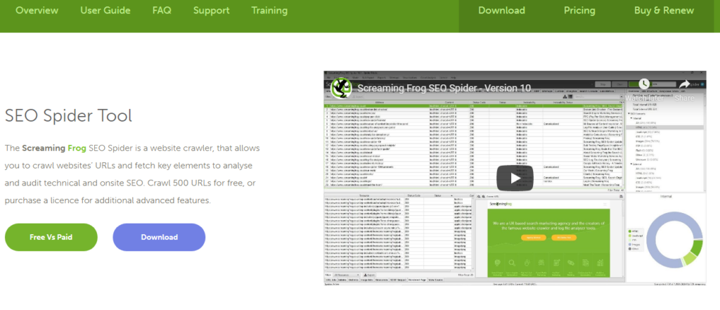 Screaming Frog SEO Spider Tool & Crawler Software.