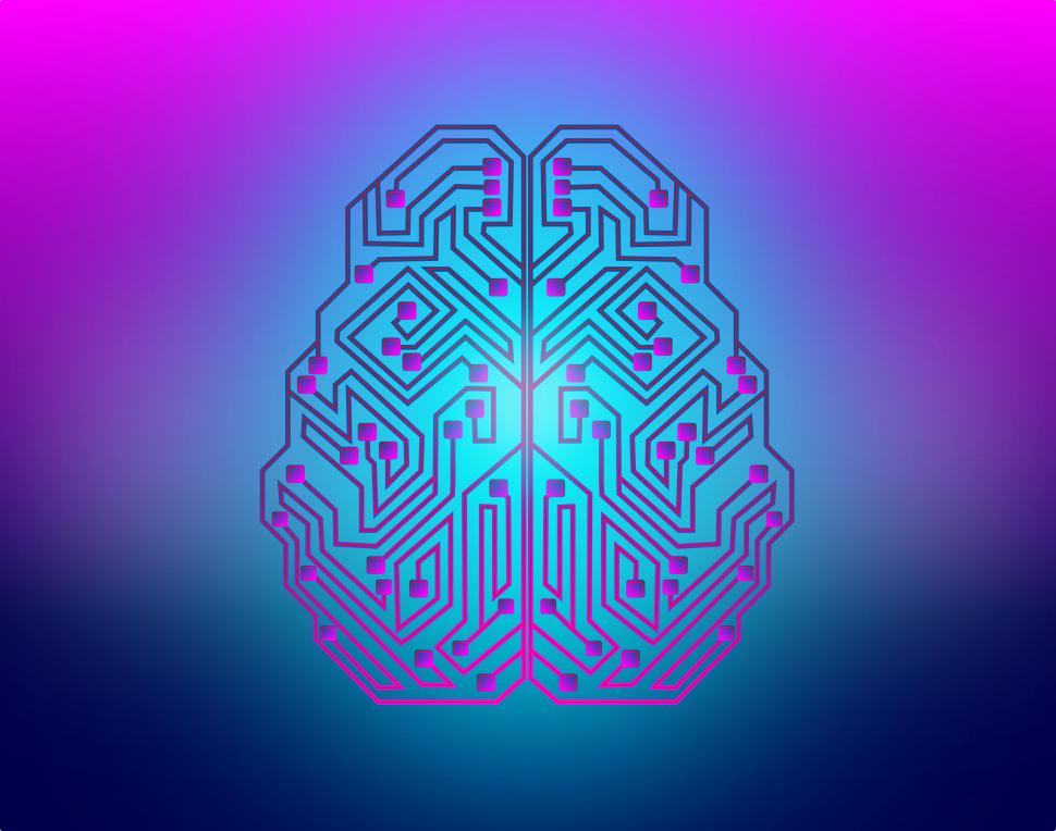 Artificial Intelligence and Machine Learning Concept.