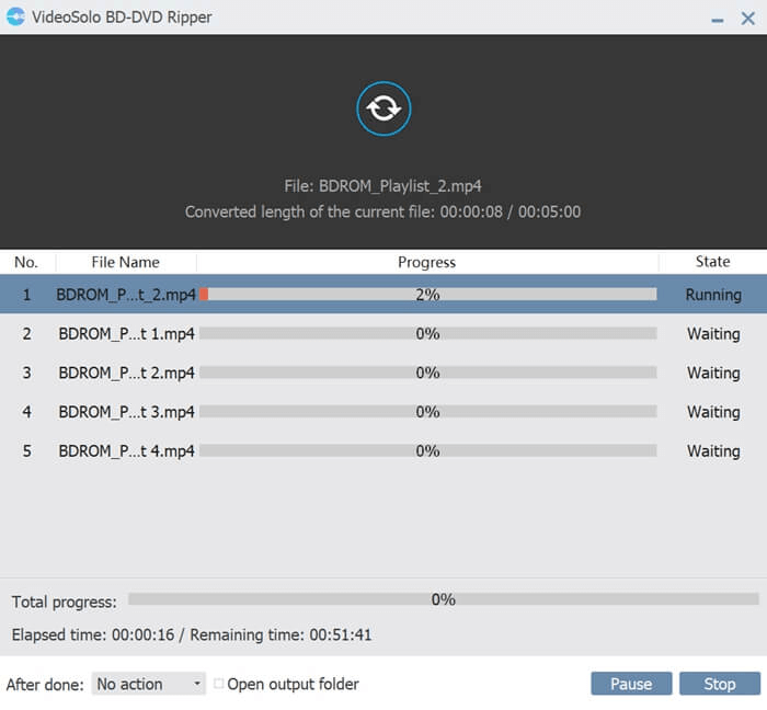 VideoSolo BD DVD Ripper Ripping Blu-ray Disc