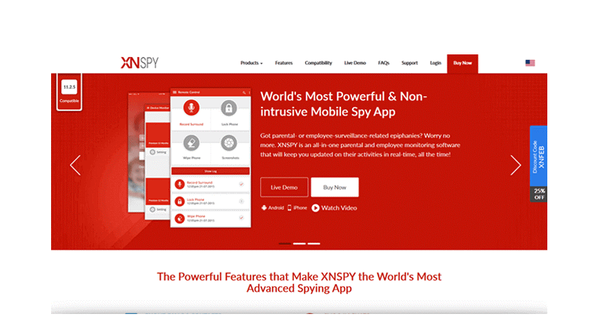 XNSPY is the World's Most Powerful & Non-intrusive Mobile Spy App, Parental Control App. Most Advanced Spying App for Android and iPhone. 