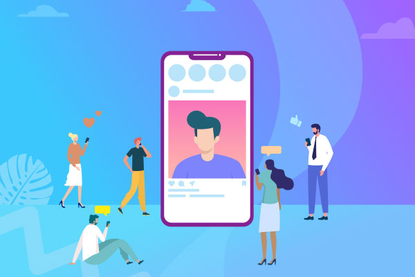Social Media Marketing, Instagram Marketing Vector Concept Illustration.