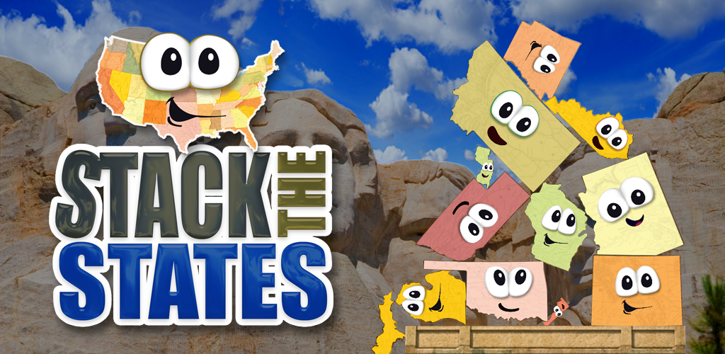 Stack The States 2: Best Educational Game App.