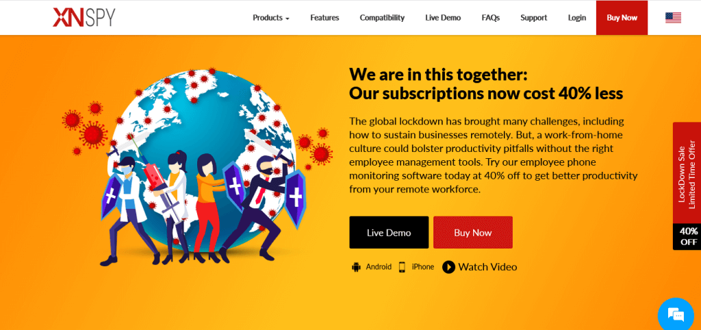 XNSPY Employee Phone Monitoring Software.