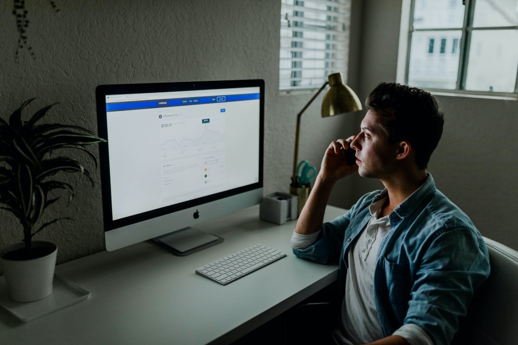 Student Taking Online Course