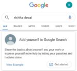 Google People Cards - Add yourself to Google Search