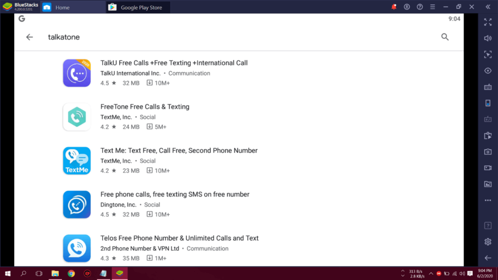 Talkatone App: Free Calls and Free Texting.