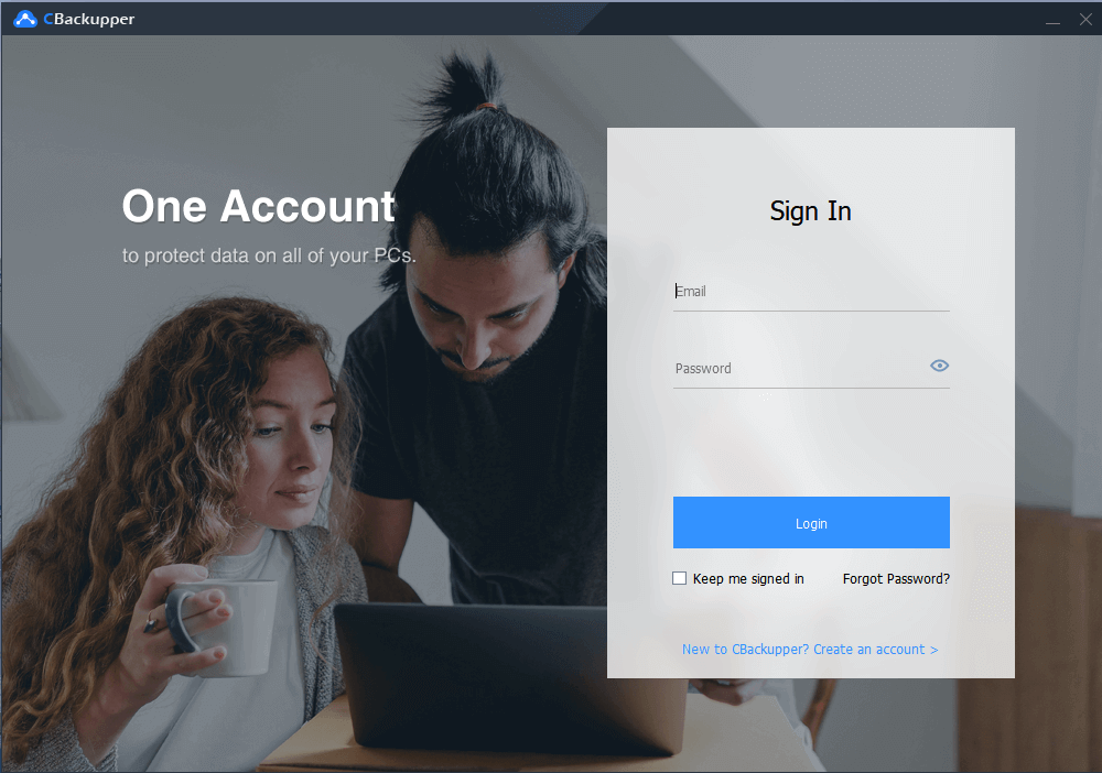 CBackupper Cloud Backup Sign In. One Account to protect data on all of your PCs.