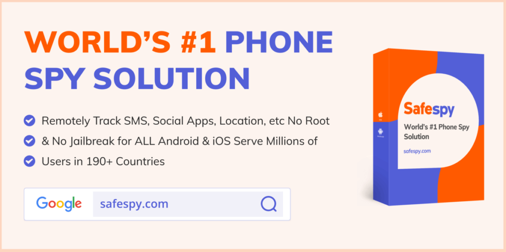 Safespy: World's #1 Phone Spy Solution. Remotely Track SMS, Social Apps, Location, etc No Root.